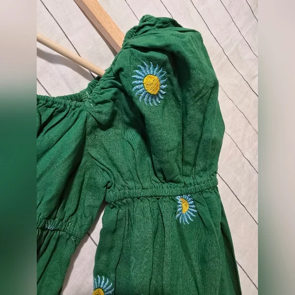 Free People Emory Embroidered Midi Dress Size XS - Picture 14 of 15